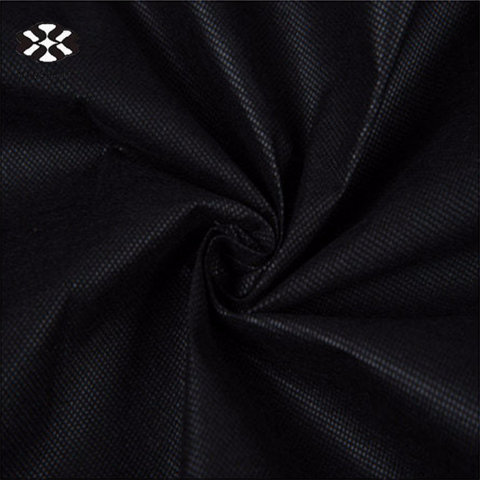 Best 90gsm Black color High tensile Anti-tear Nonwoven Roll polipropileno  tela fabric for garment bag/upholstery furniture Manufacturer and Factory